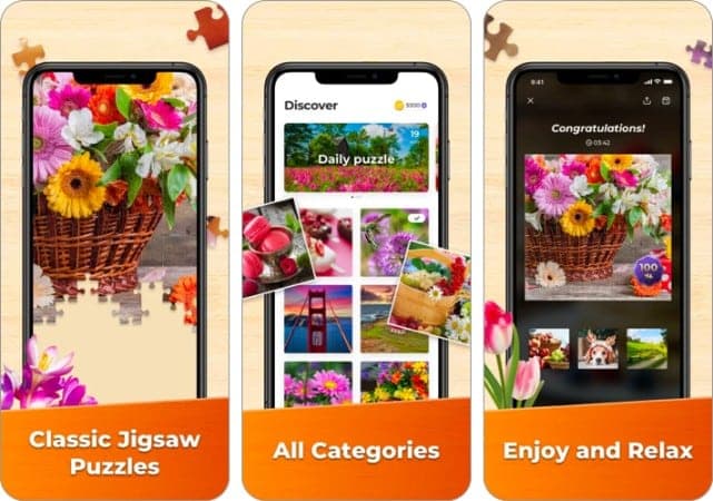 Classic Jigsaw puzzle game for iPhone