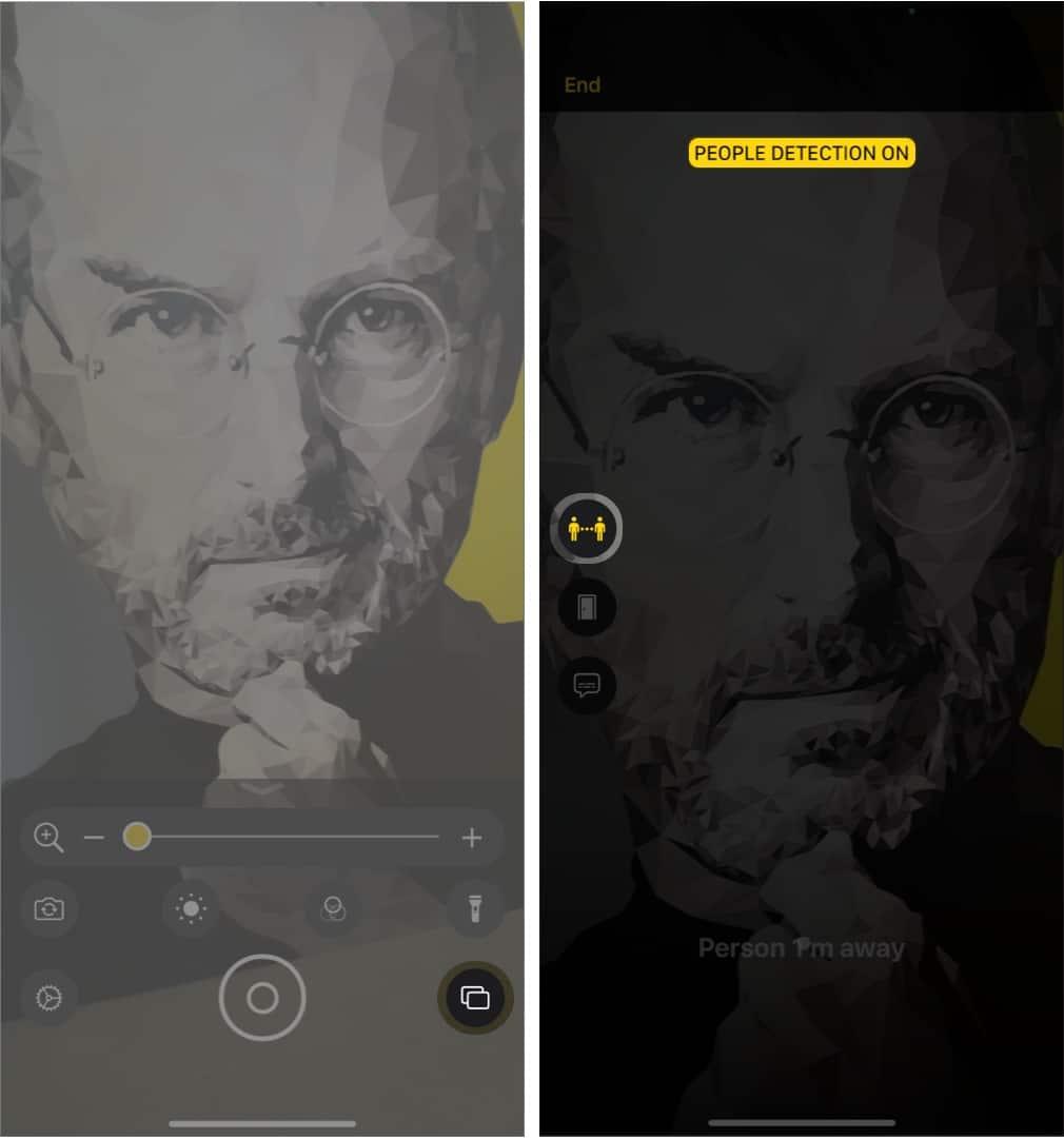 Enabling people detection on iphone