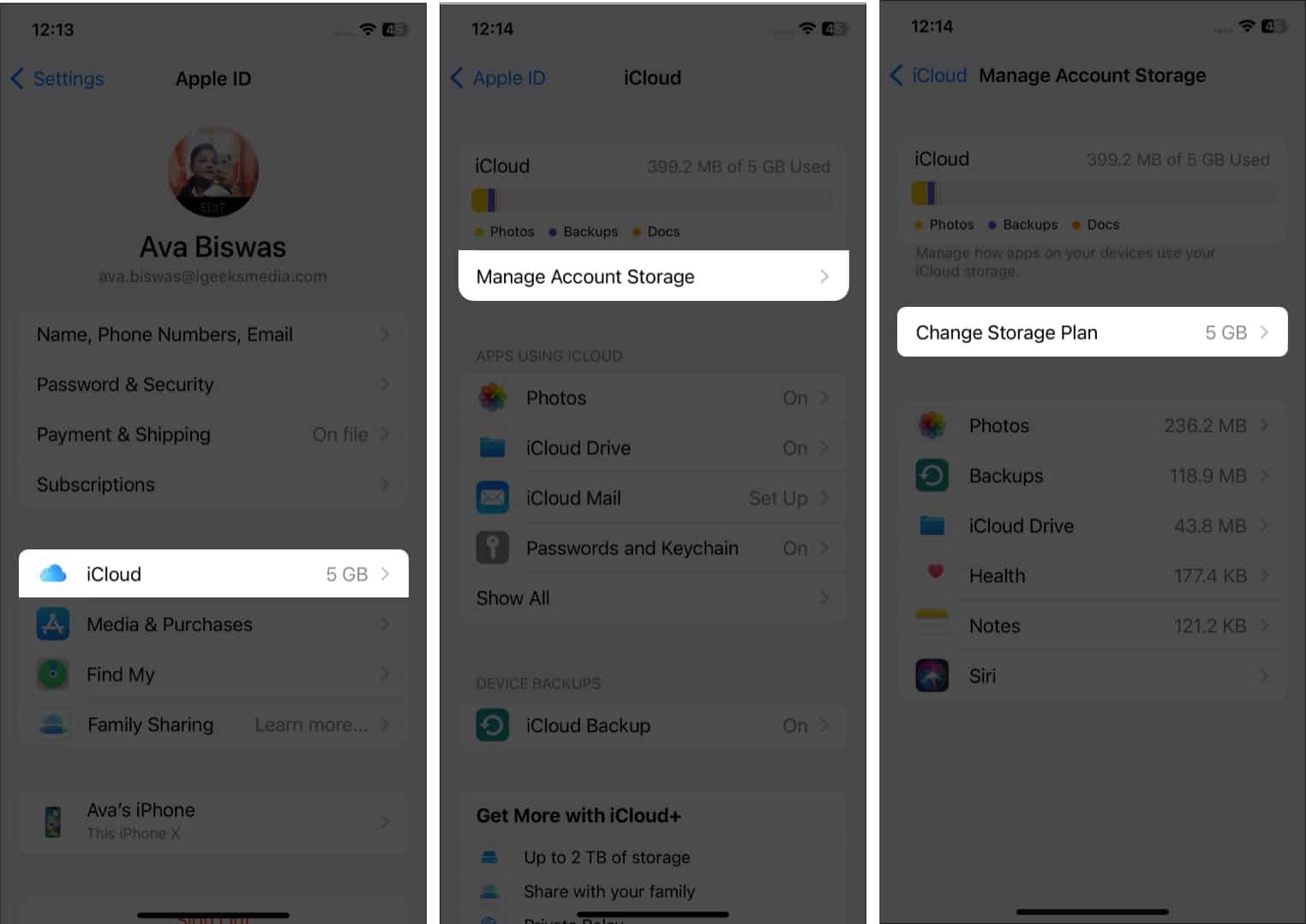Downgrade your iCloud storage plan on iPhone