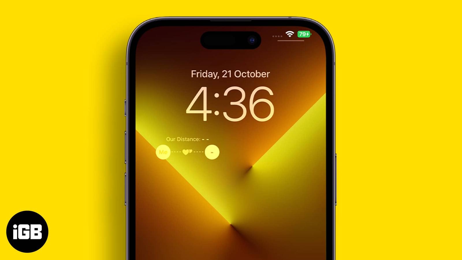 How to add distance apart widget on iPhone