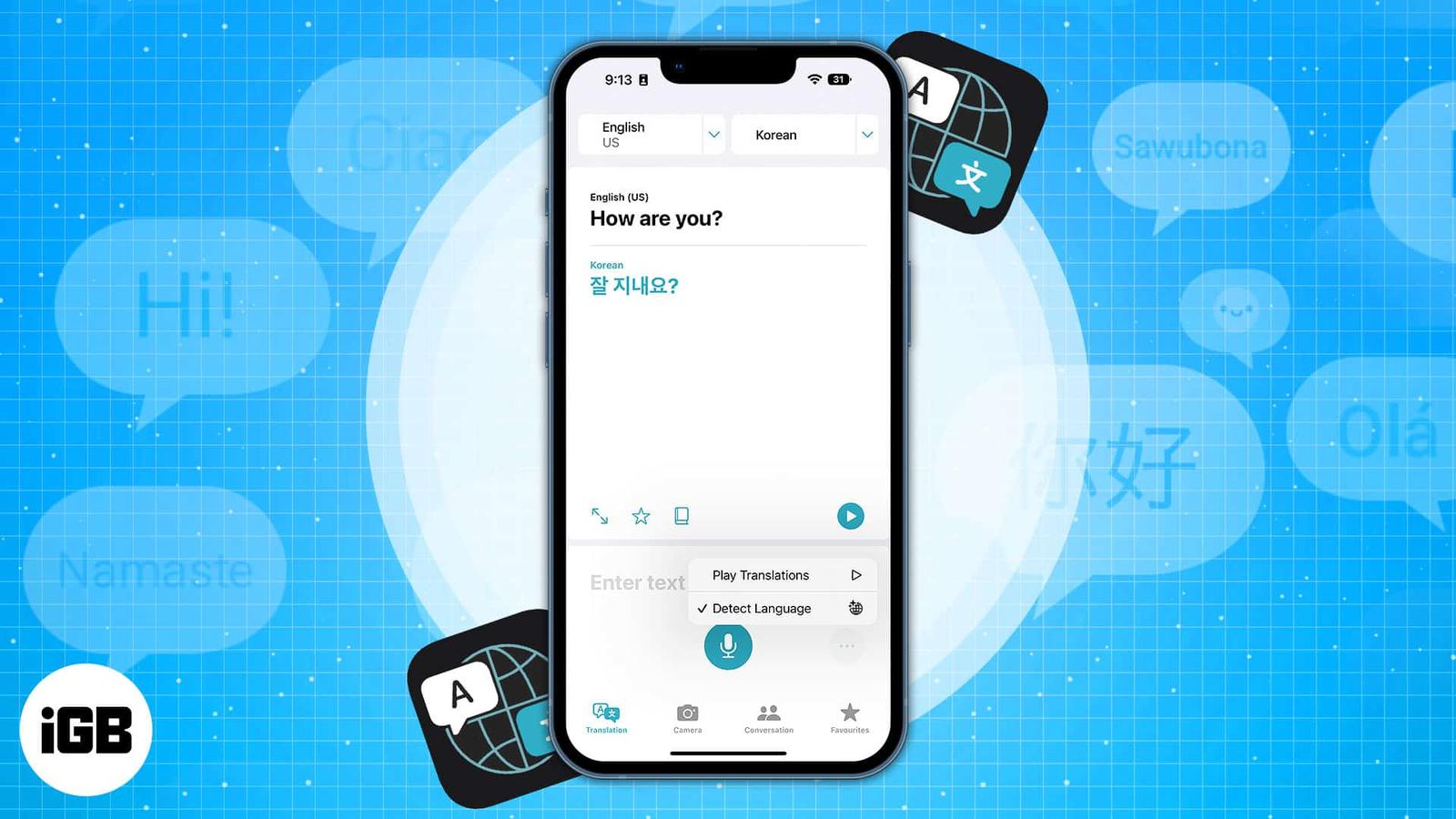 How to use Apple Translate app on iPhone