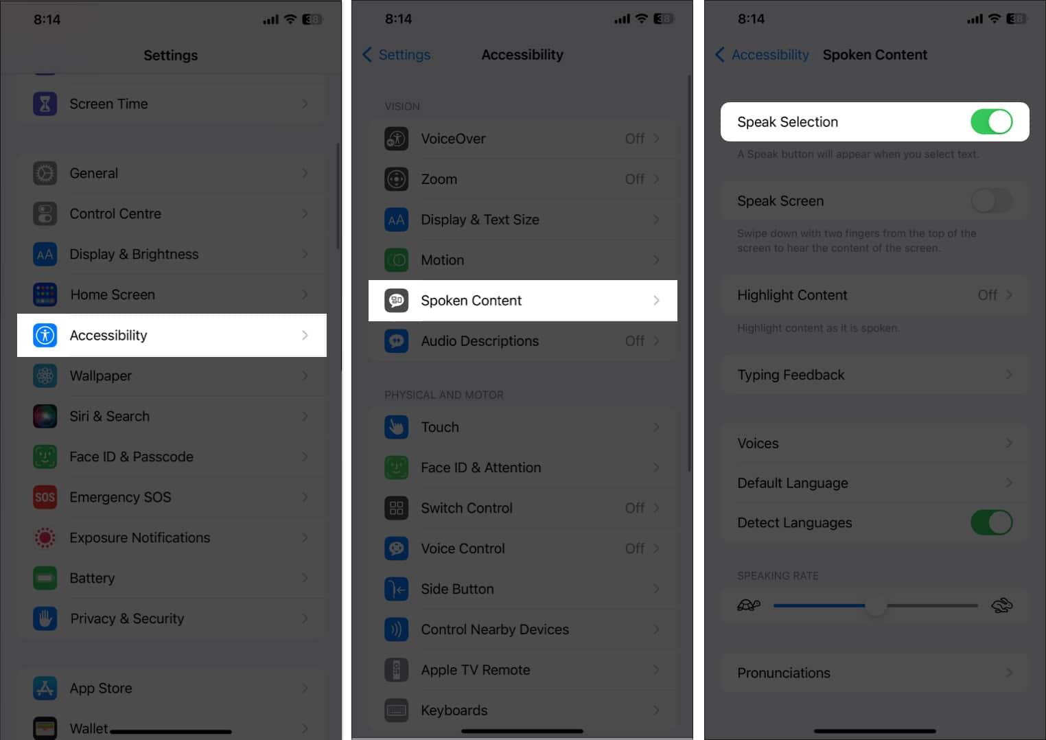 Make iphone read the number on iphone