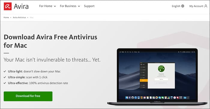 Avira Free Antivirus Software for Mac