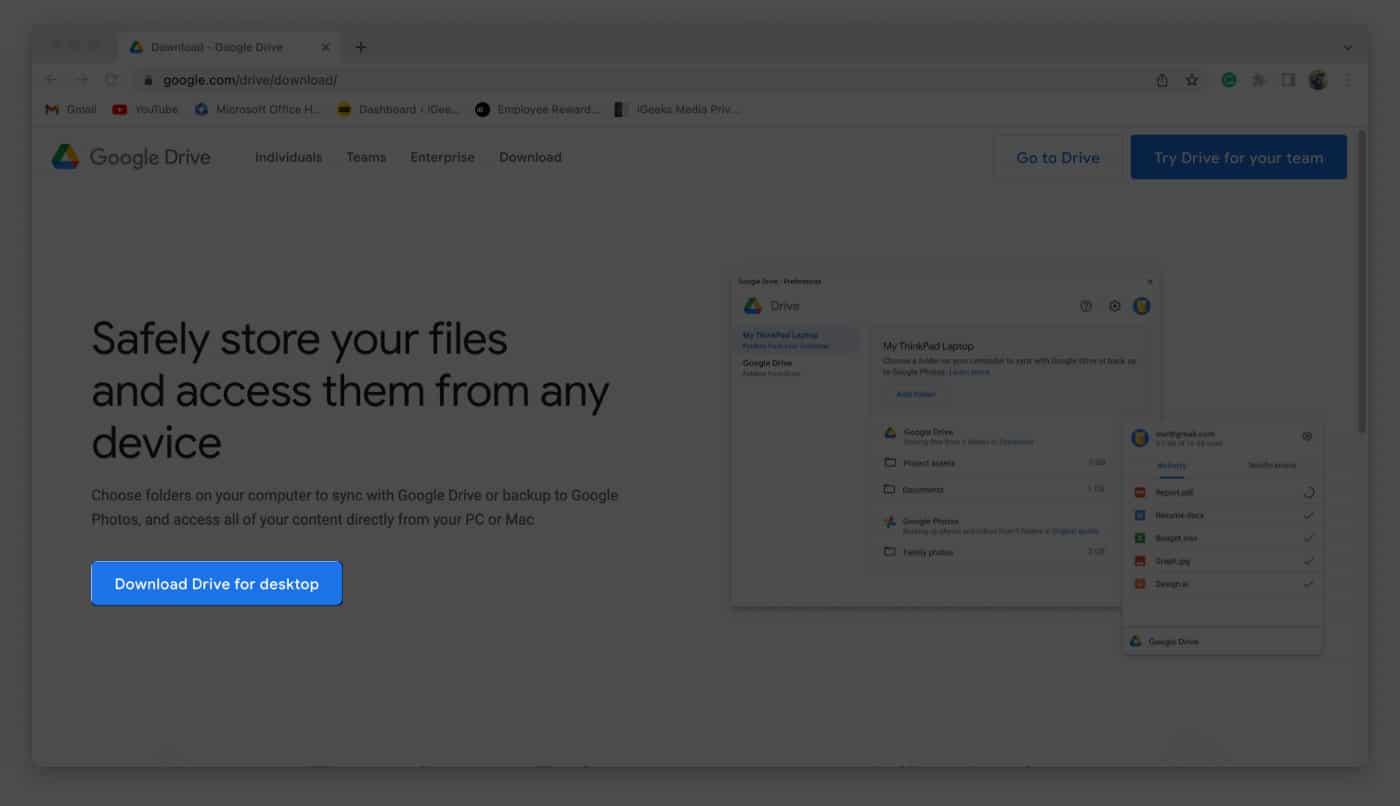 Download and Install Google Drive