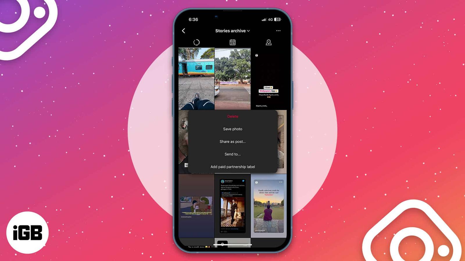How to delete all archived stories on Instagram in few steps
