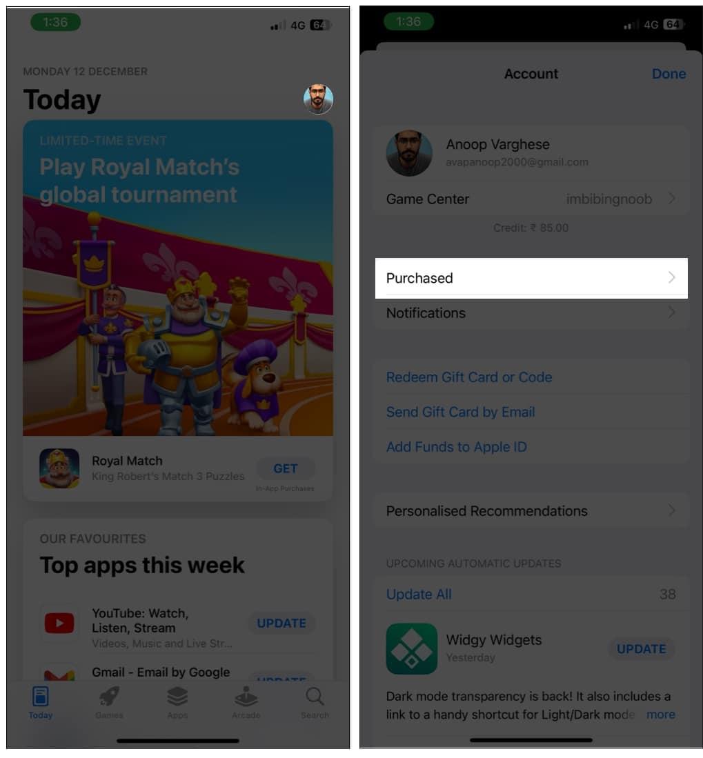 Unhide Purchased Apps and Re-Download Them on iPhone