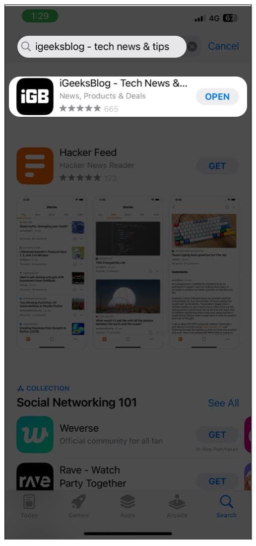 Use the App Store to check If an app is installed or not 
