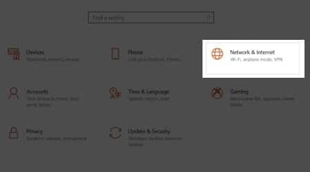 Click the Network and Sharing Center