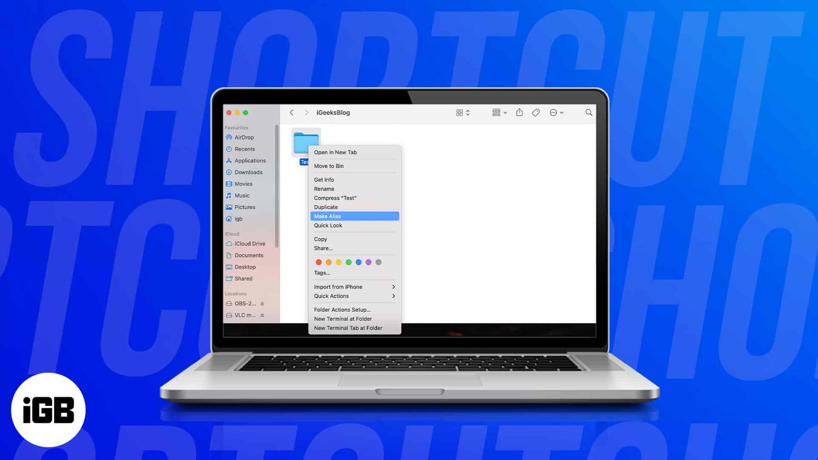 How to create desktop shortcuts on Mac