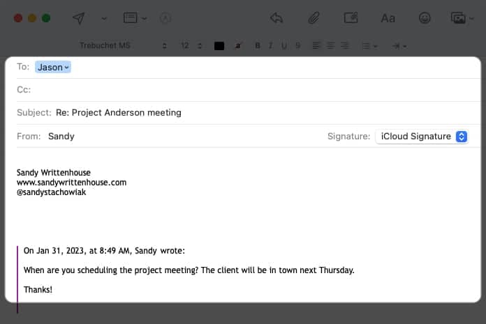 Use Follow Up in Mail on Mac