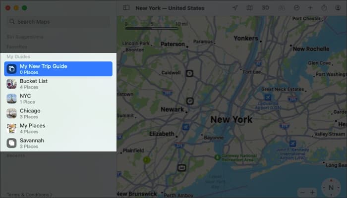 You can then access your new Guide in the My Guides section in Mac