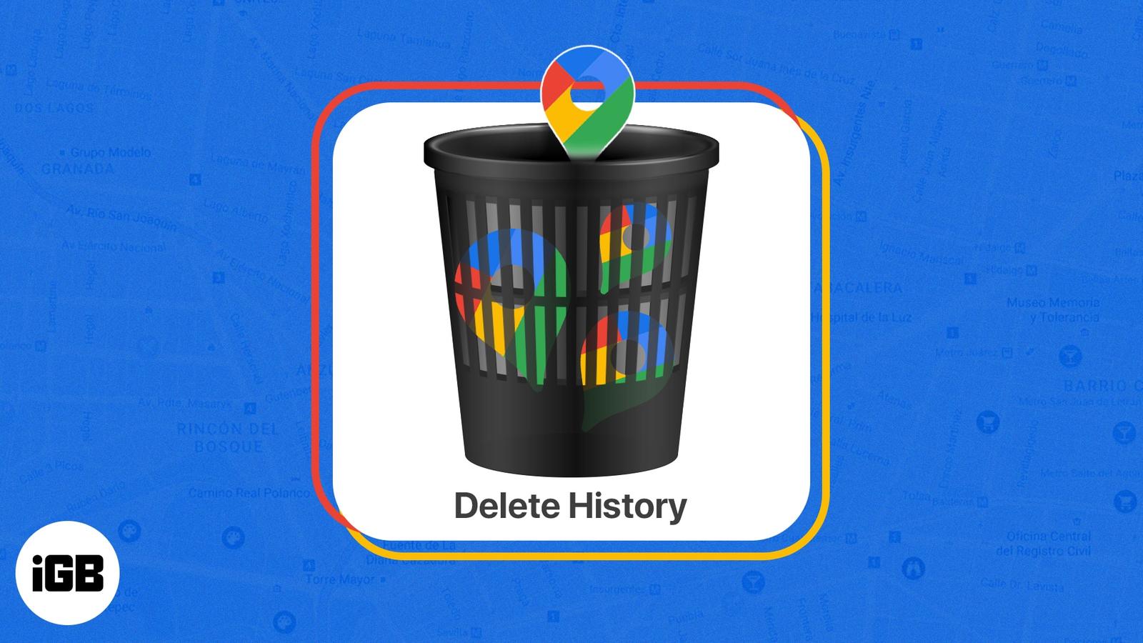 How to delete your Google Maps history on iPhone and the web