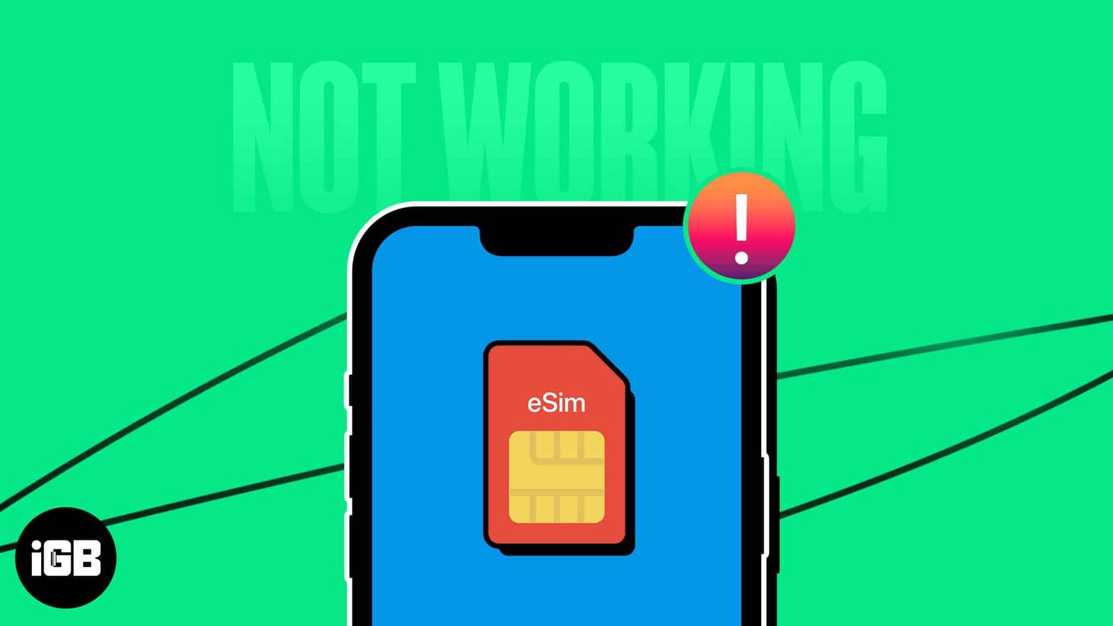 eSIM Not Working on iPhone? 13 Ways to Fix it!