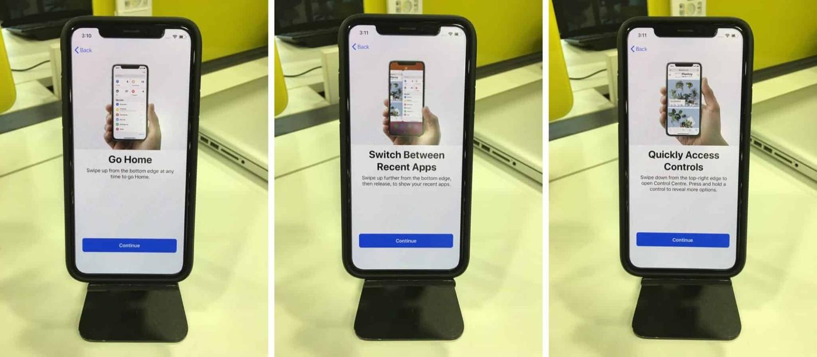 tap on continue to complete the process for set up new iphone