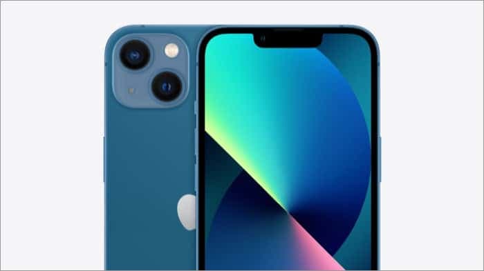 iPhone 13 front and back