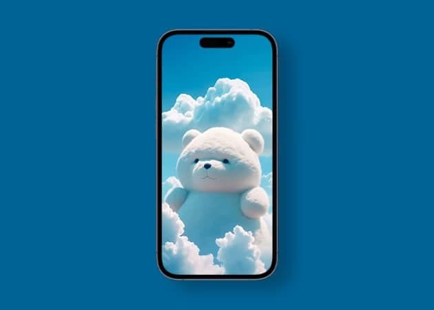 Cute cloud wallpaper for iPhone