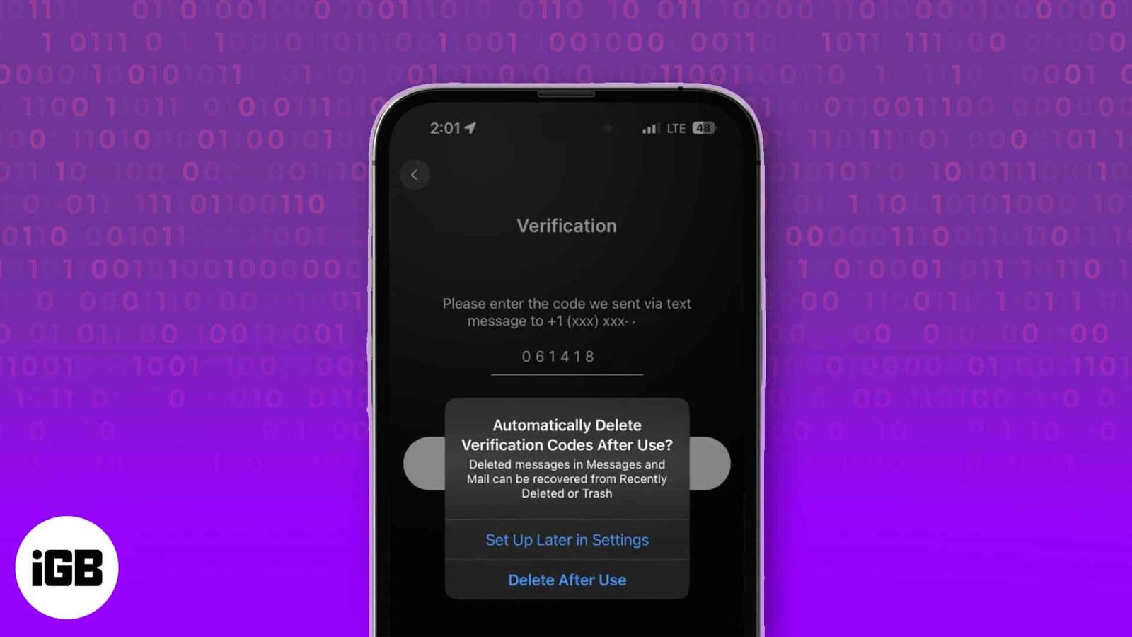 How to Automatically Delete Verification Codes on iPhone