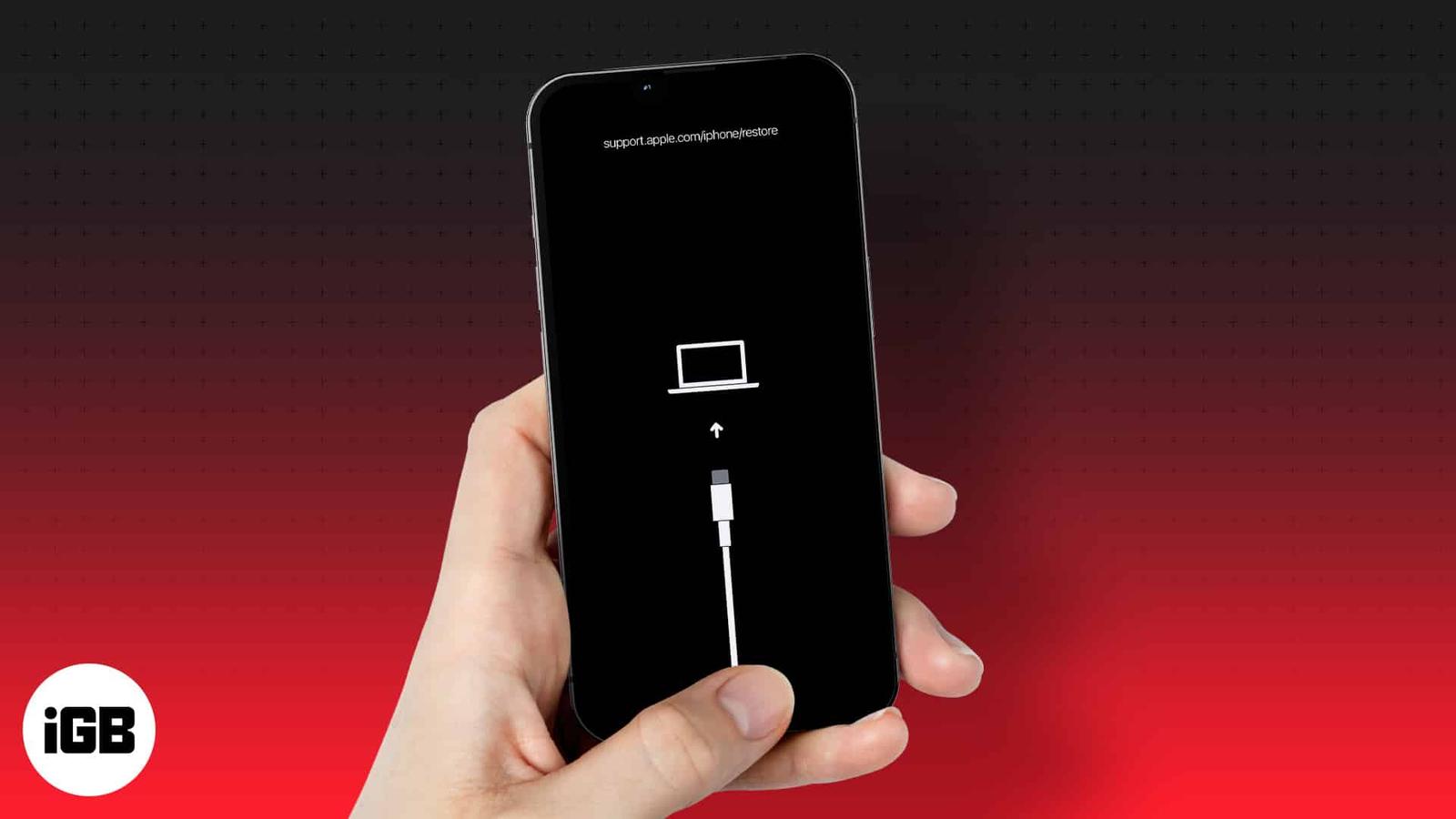 How to fix iPhone stuck on support.apple.com/iphone/restore issue