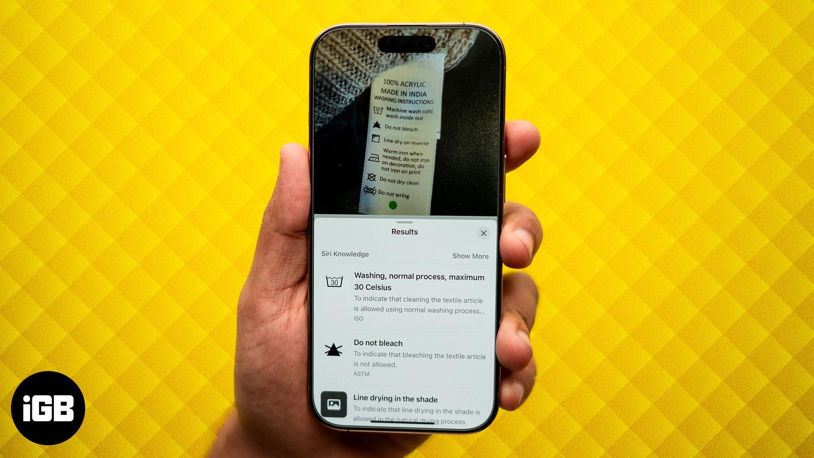 Identify laundry tag and car dashboard symbols with your iPhone camera