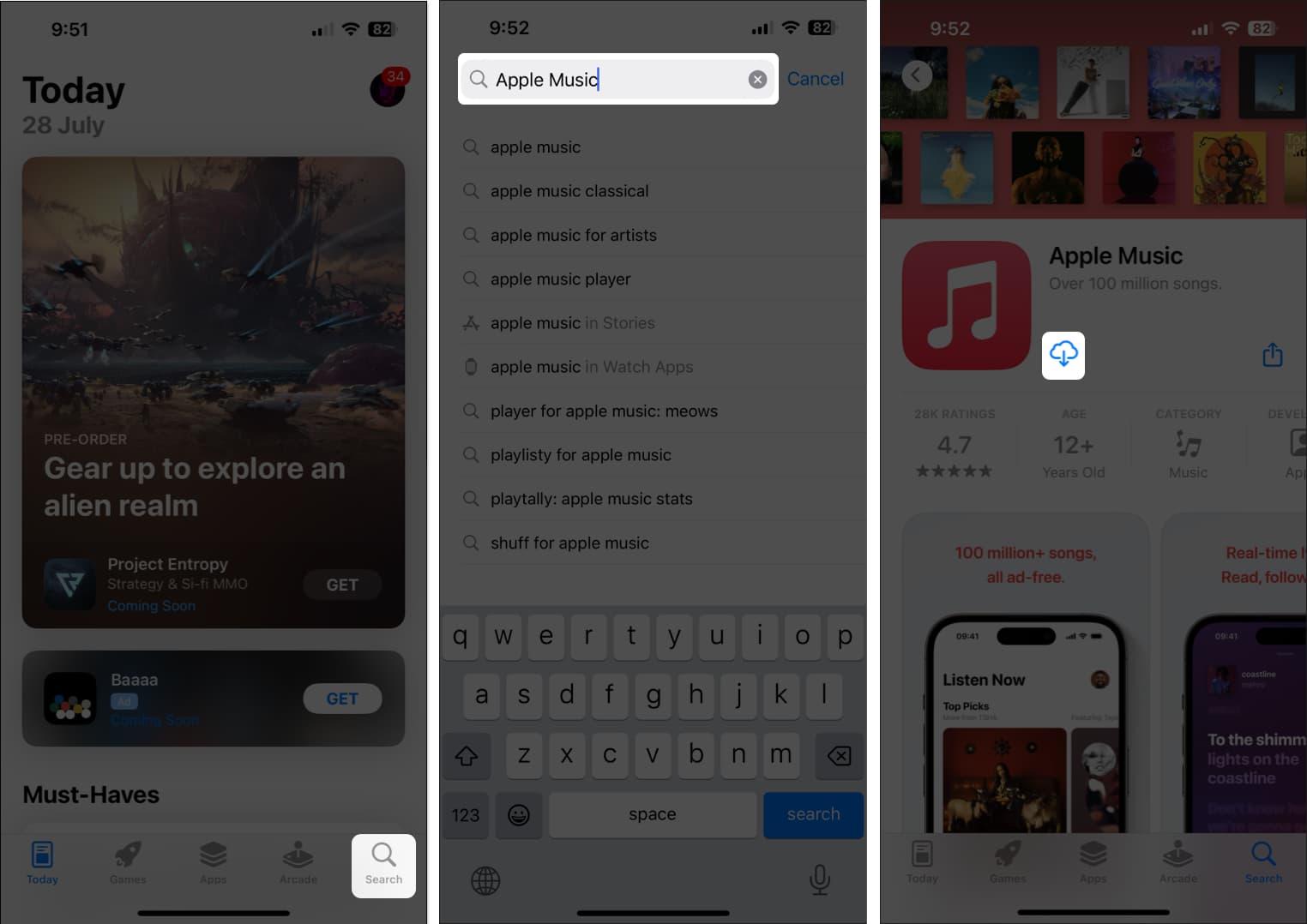 Download Apple Music from App Store