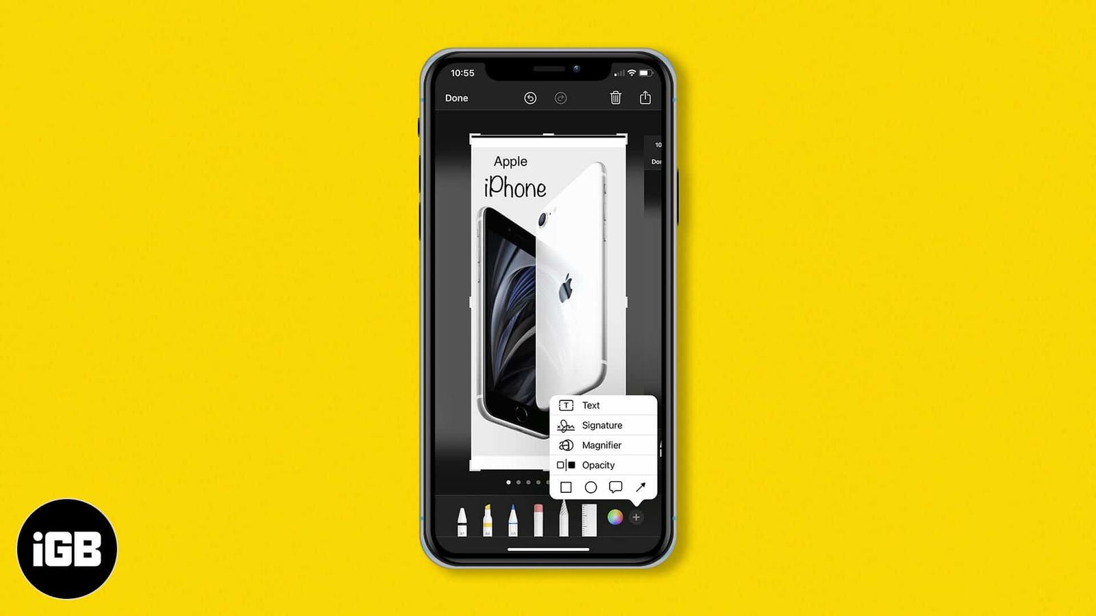 How to use markup to edit screenshots on iphone