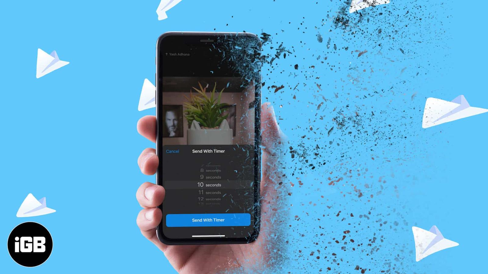 How to send disappearing messages in Telegram on iPhone