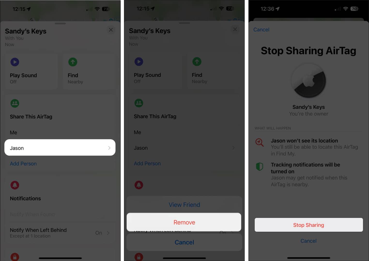 Stop sharing your airtag info