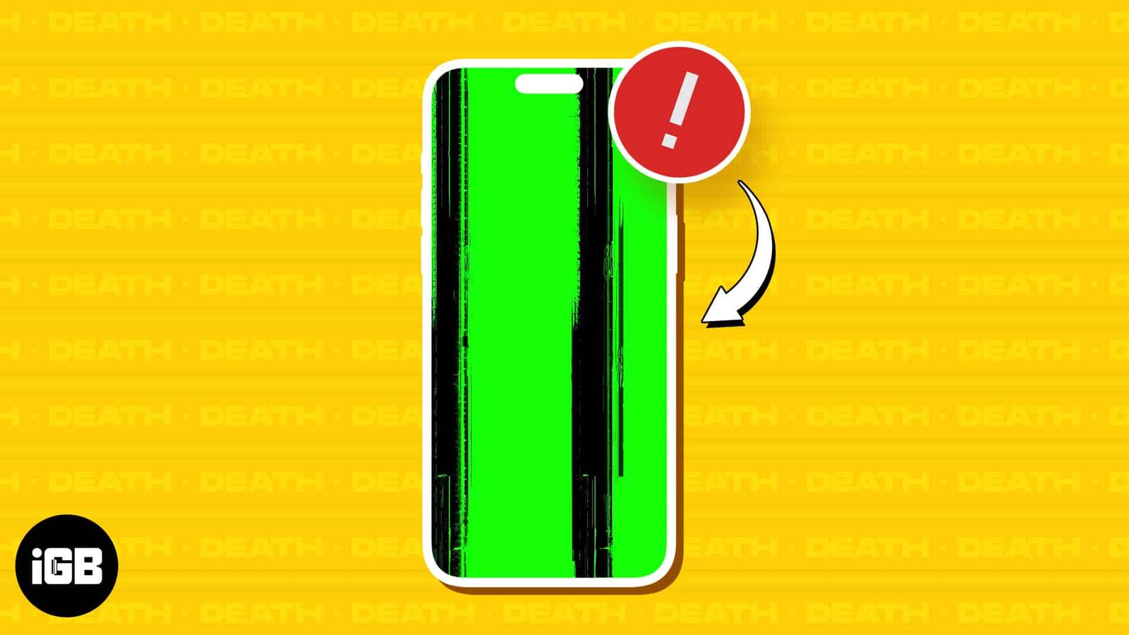 How to fix iPhone green screen of death issue