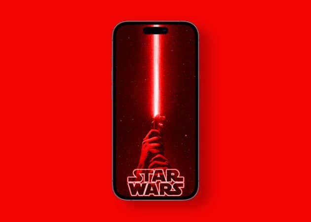 Kylo Ren lightsaber 4K wallpaper