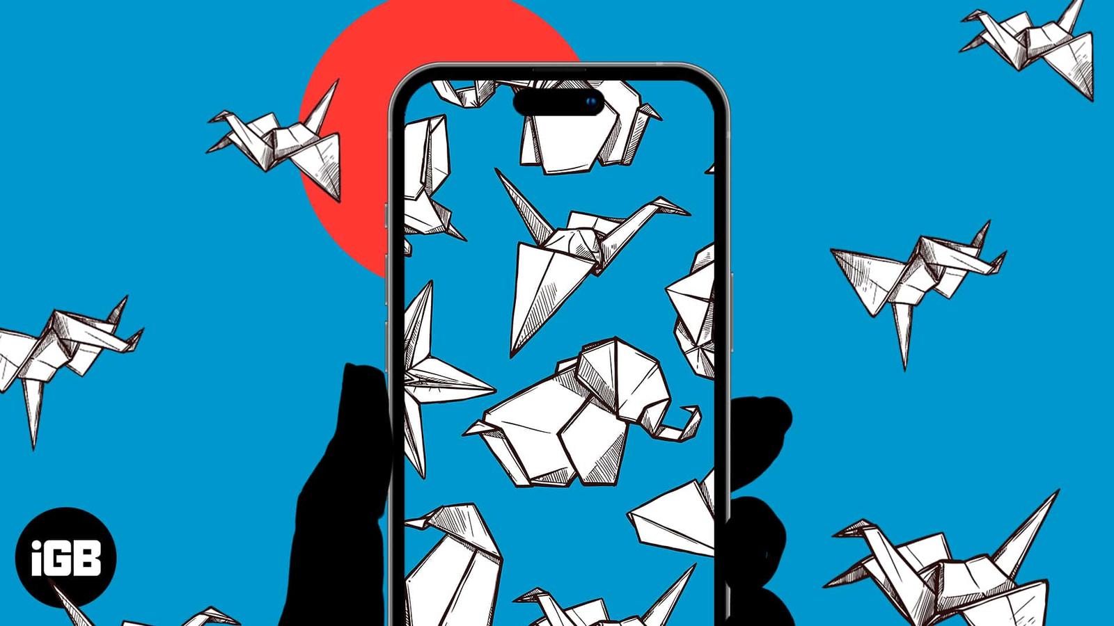 12 Cool Origami 3D Wallpapers for iPhone in 2026