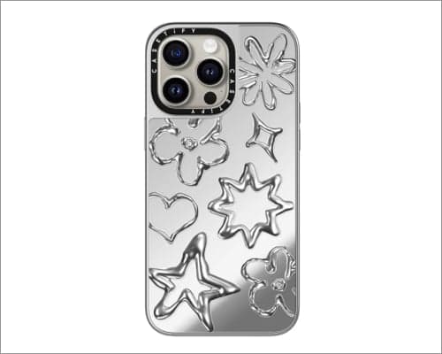 Casetify chrome doodles case for iphone 15