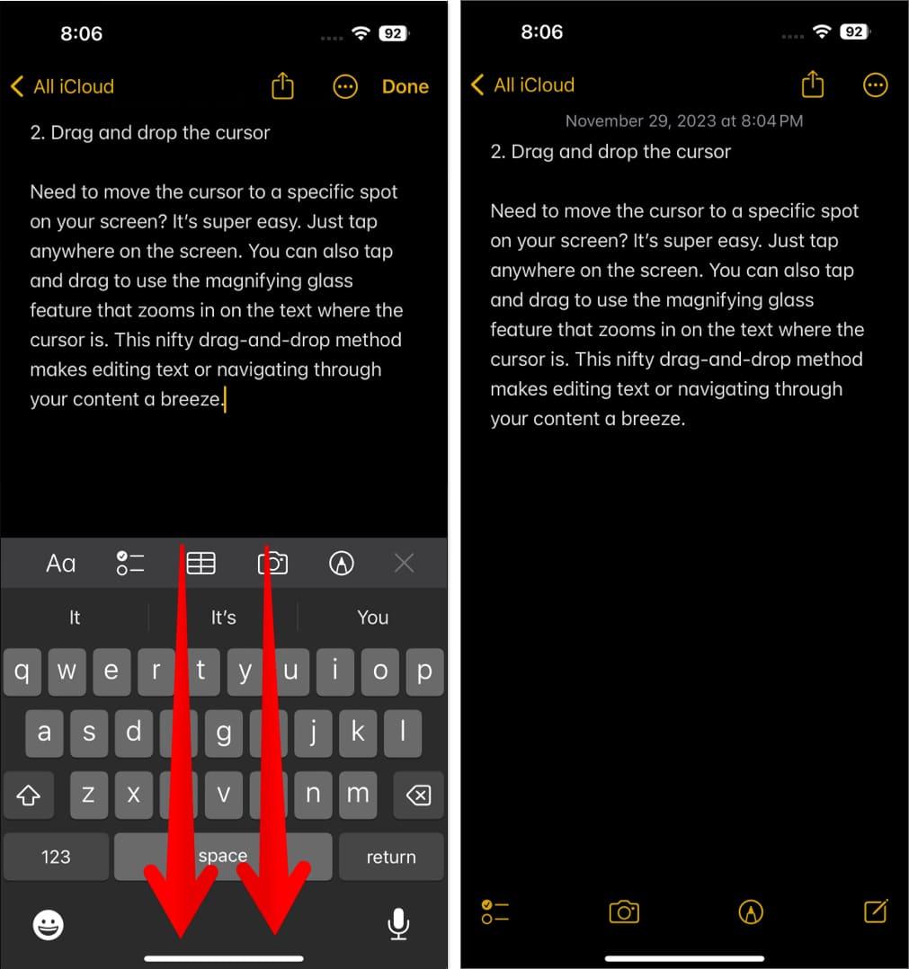 Hide Keyboard