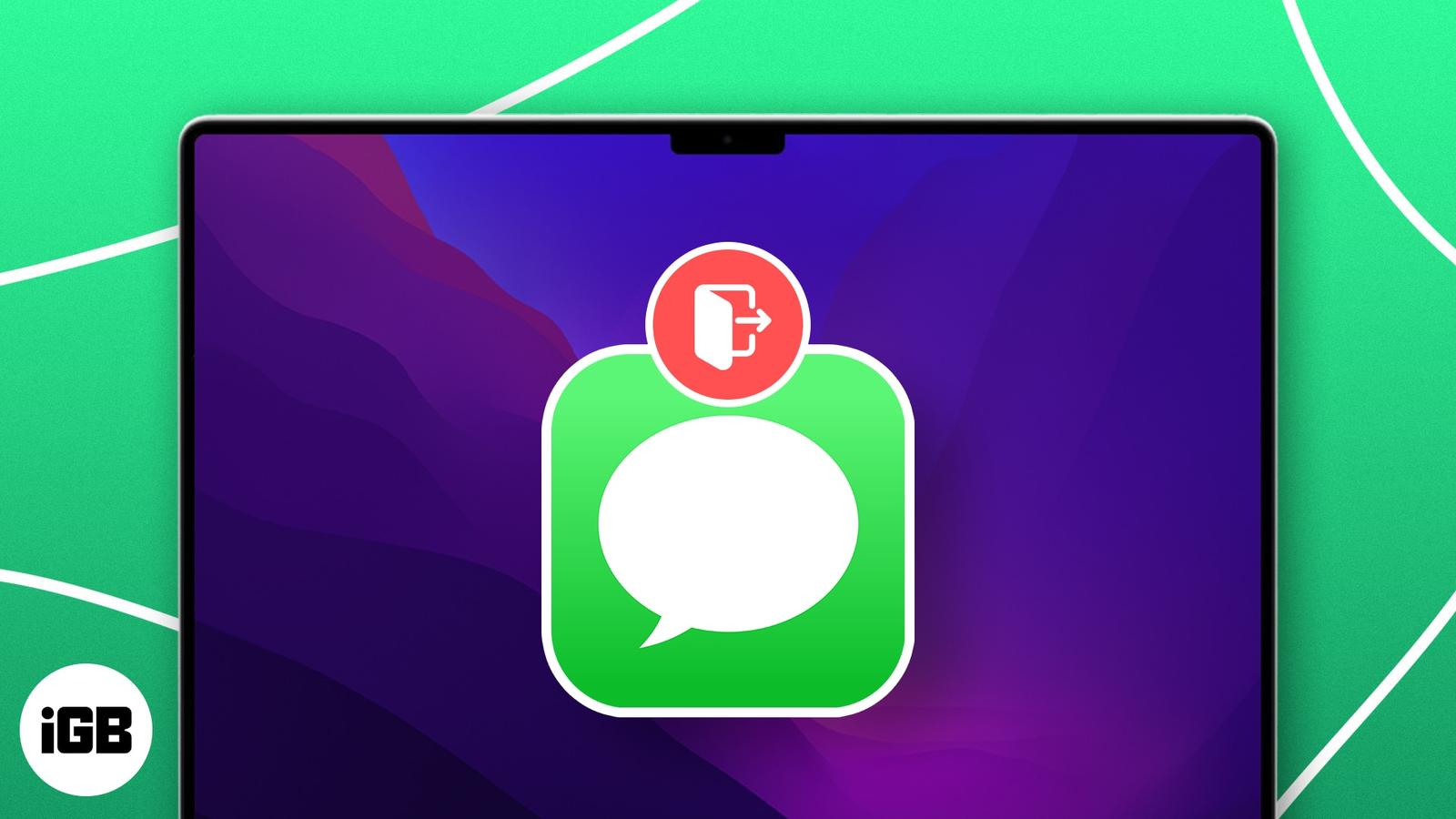 How to sign out of iMessage on Mac