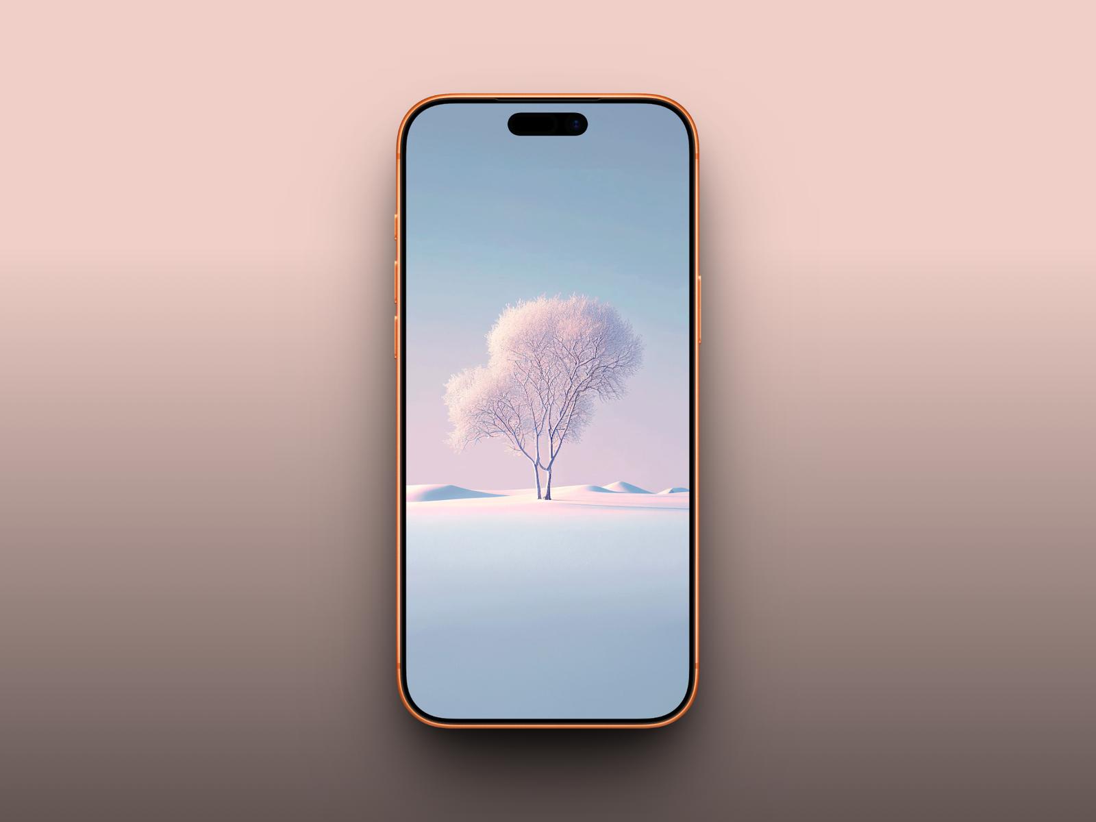 Minimal Snowfield & Lone Tree