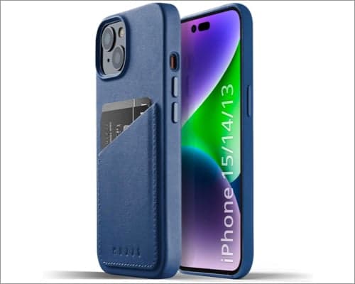  Mujjo Leather Wallet Case with Card Holder for iPhone 15