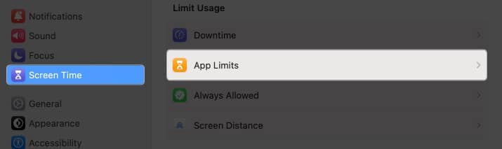 Screen Time App Limit