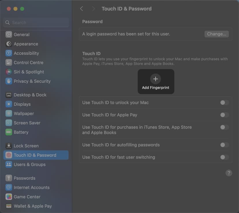 Add fingerprints again