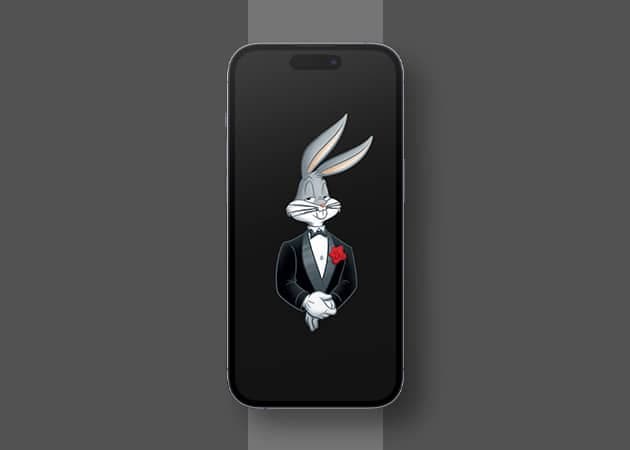 Looney Tunes Cartoon in Black Background  Wallpaper for iPhone
