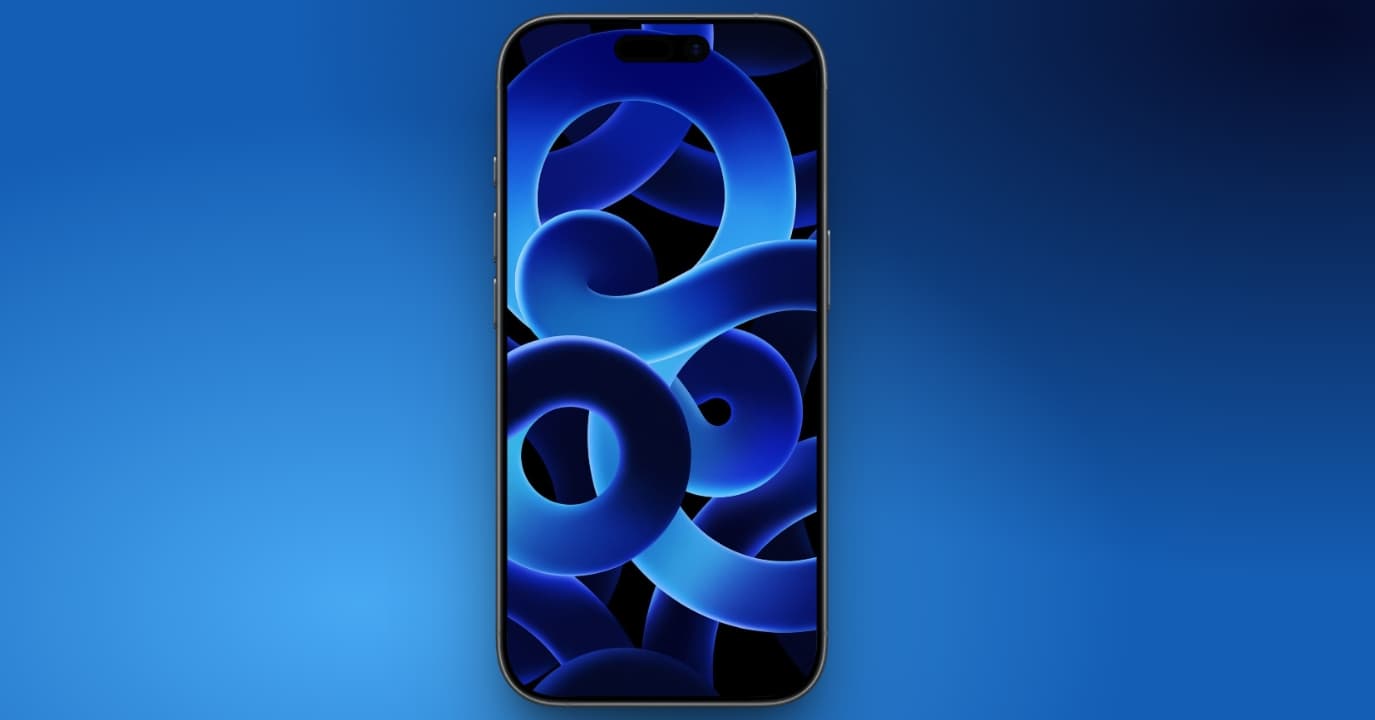 Blue Abstract Rings Wallpaper Wallpaper