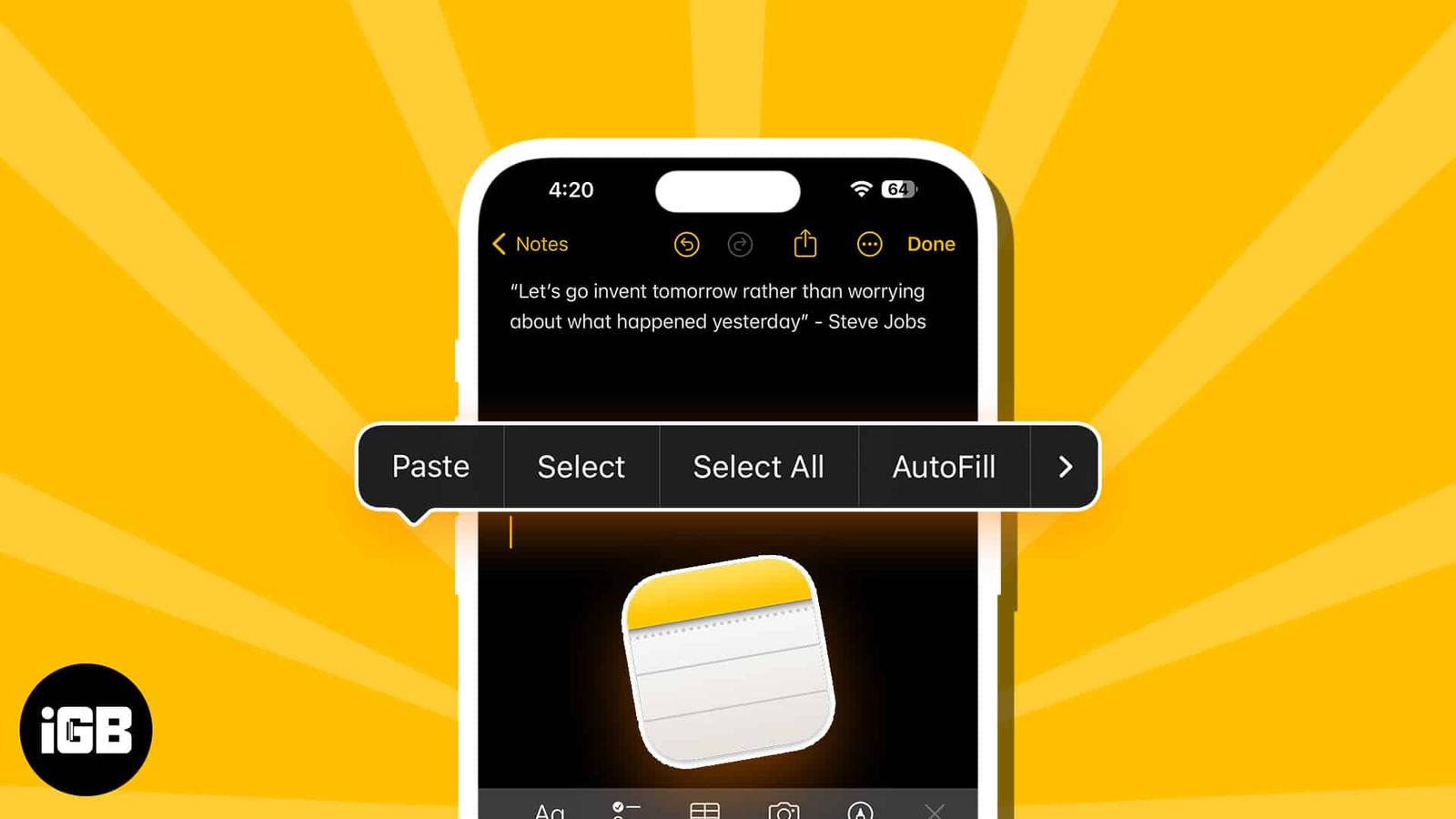 How to access clipboard on iPhone