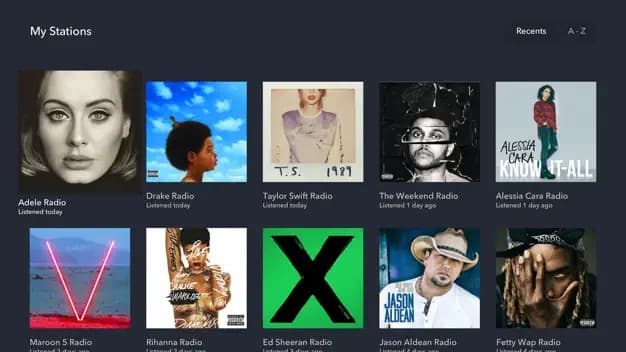Pandora Apple TV app