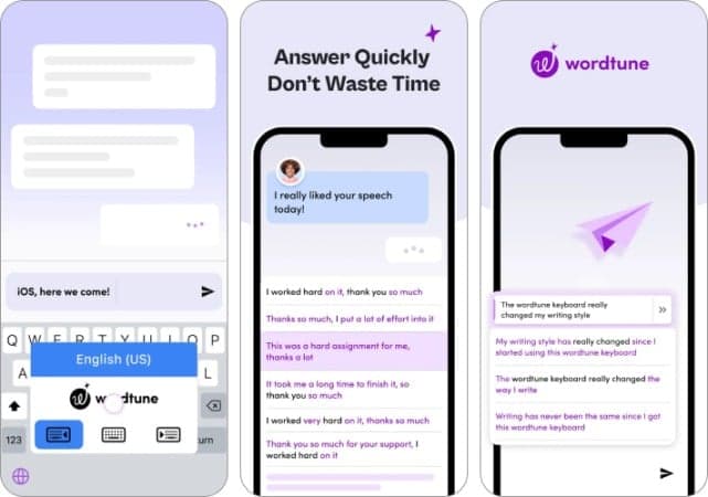 Wordtune AI writing assistant app for iPhone and iPad