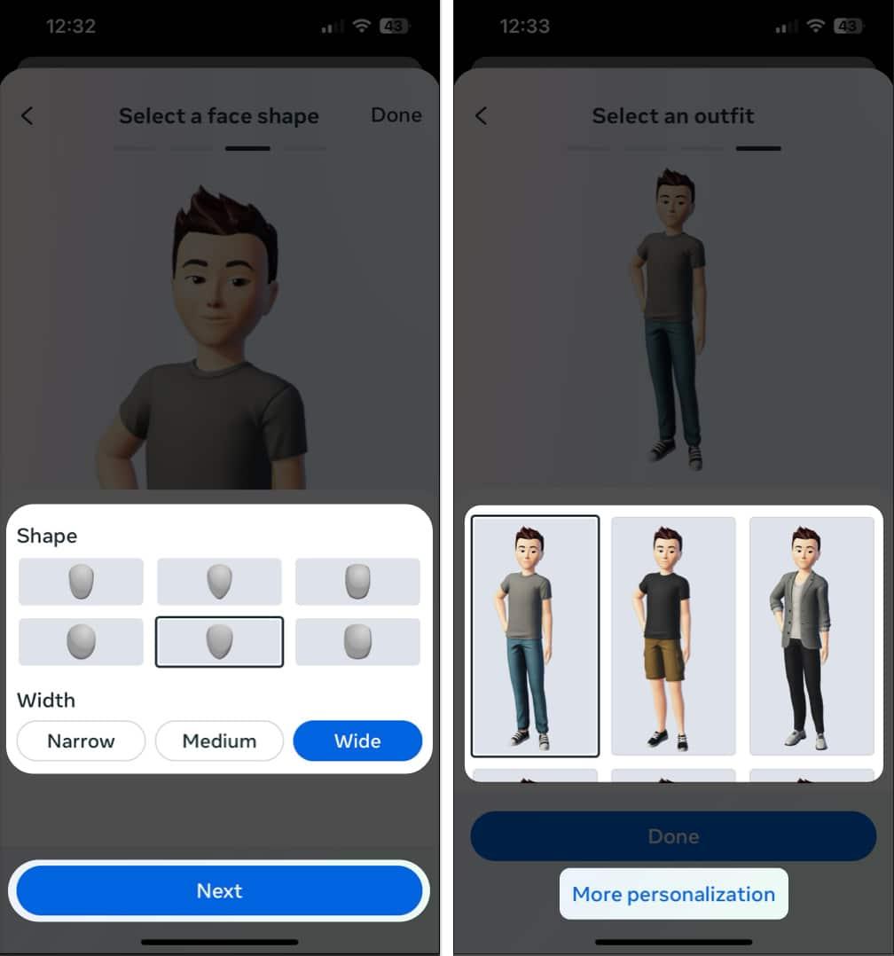 tap more personalization