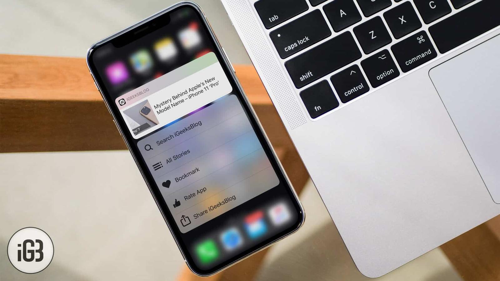 3D Touch Not Working on iPhone or iPad