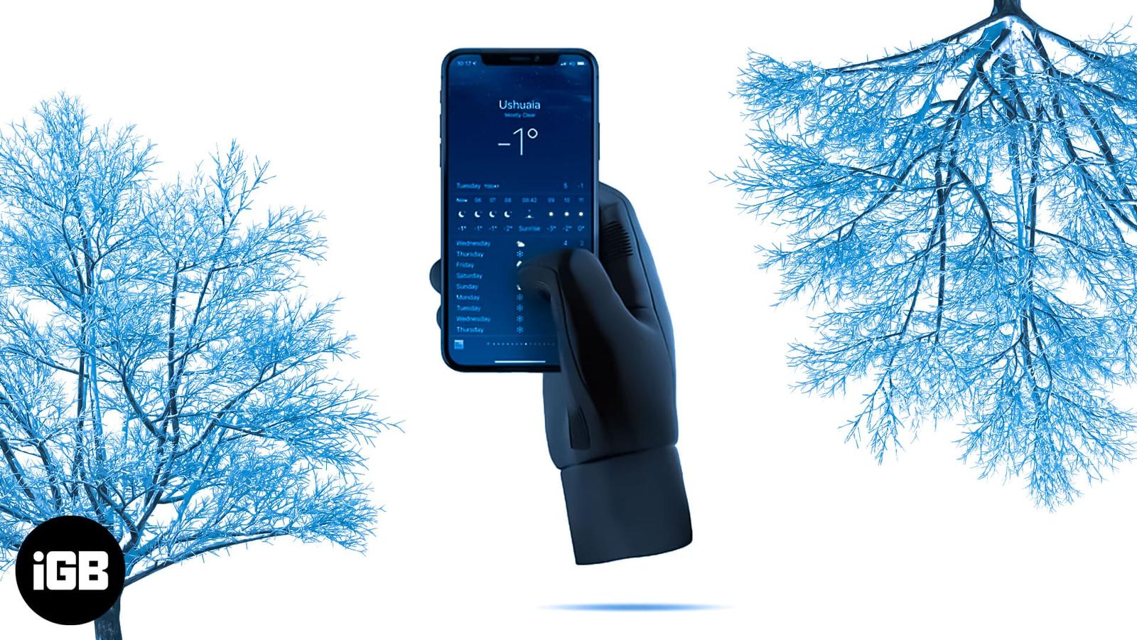 Best touchscreen gloves for iPhone users in cold weather