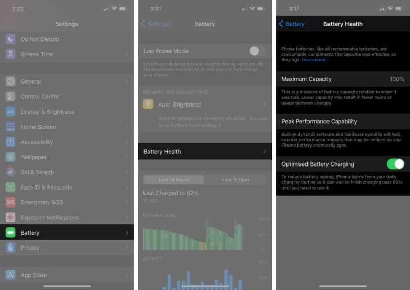 Steps to check battery health status on your iPhone