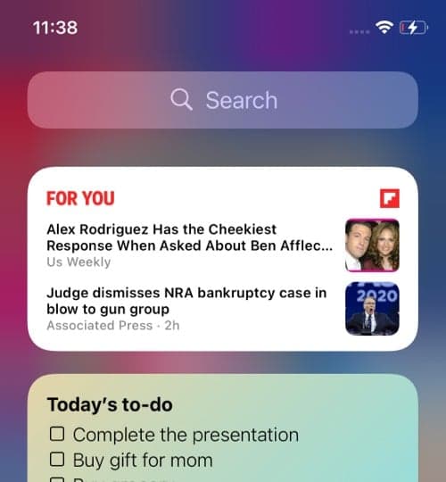 Flipboard iOS 14 widget