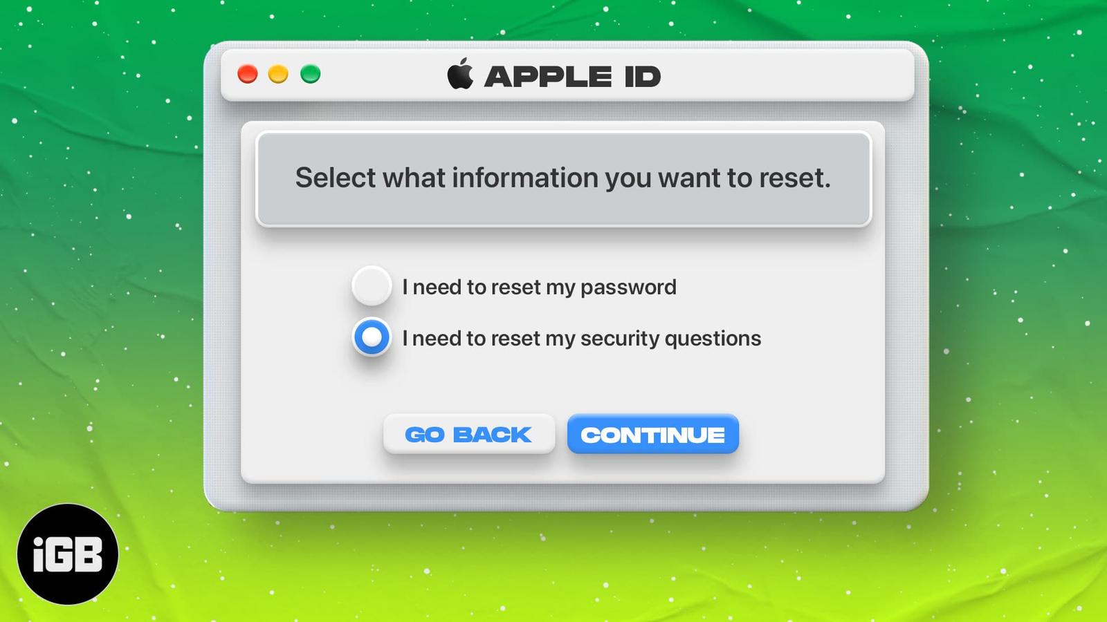 How to change Apple ID security questions