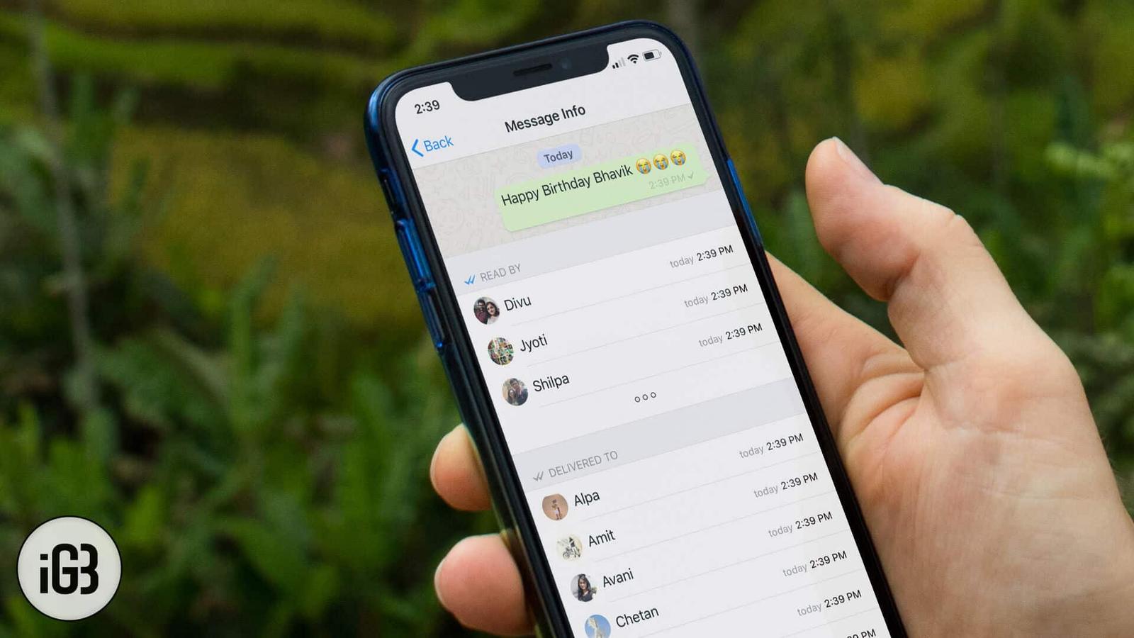 How to know who has read your messages in WhatsApp Group