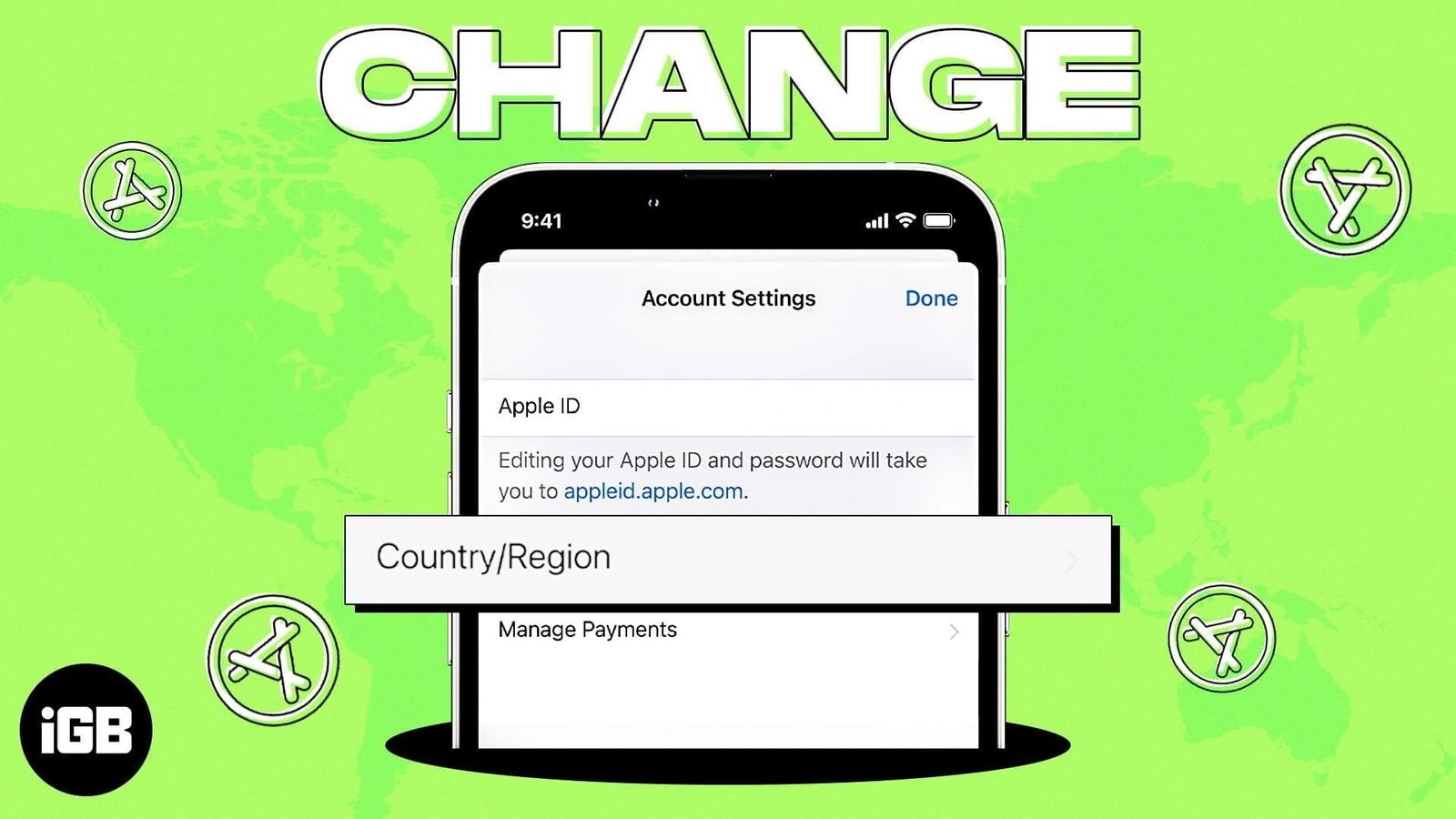How to change your App Store country/region?